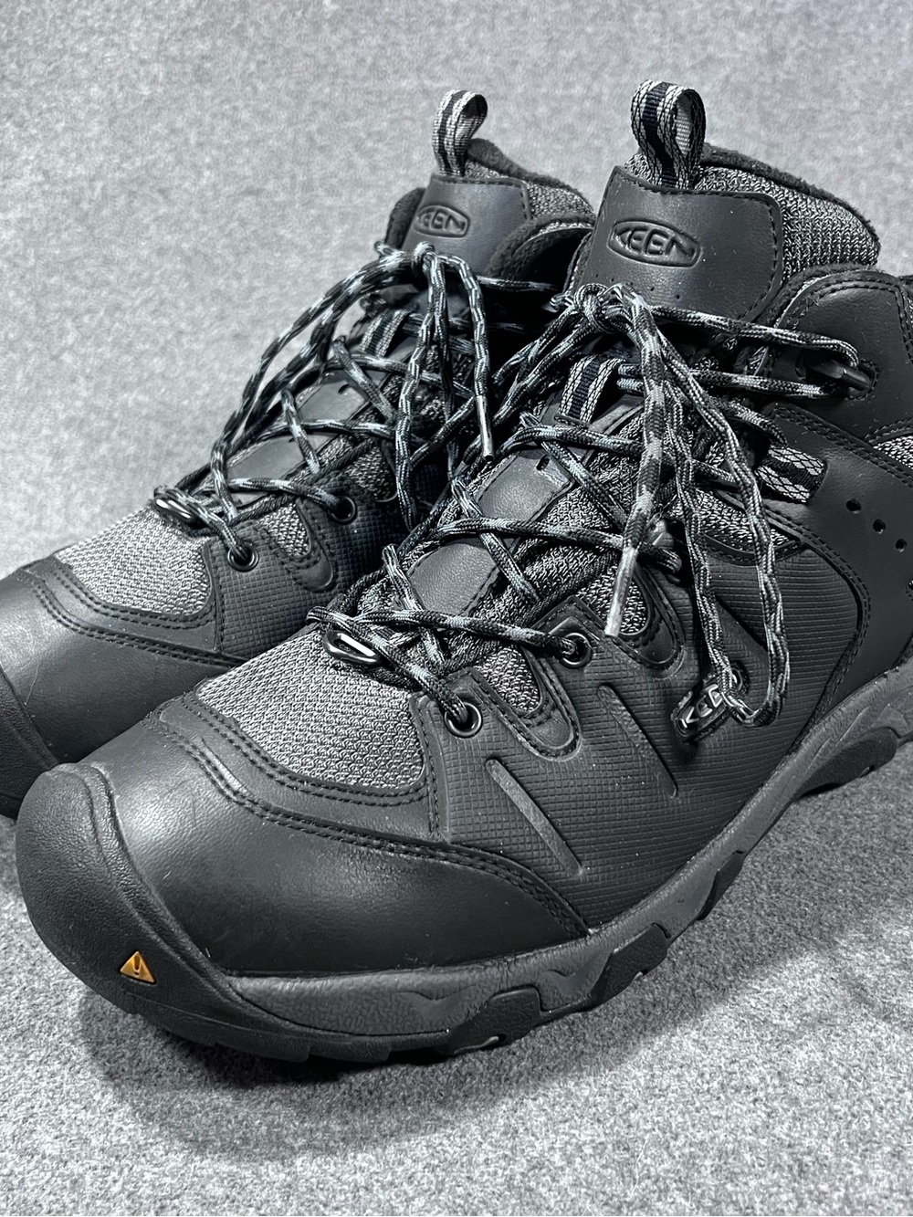 Keen Koven Mid Polar Mens Insulated Trail Hiking Waterproof Boots Black Size 12